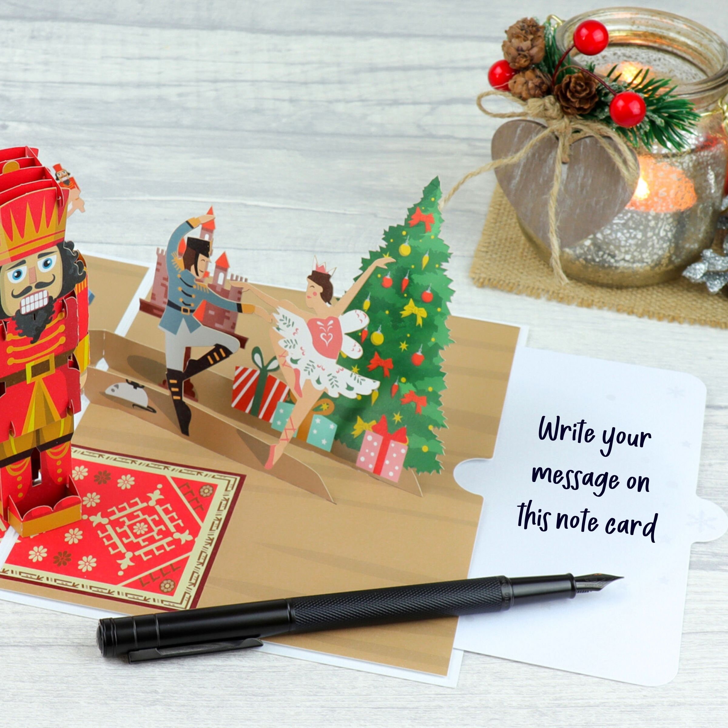 The Nutcracker Pop up Christmas Card Handmade Pop up Etsy UK
