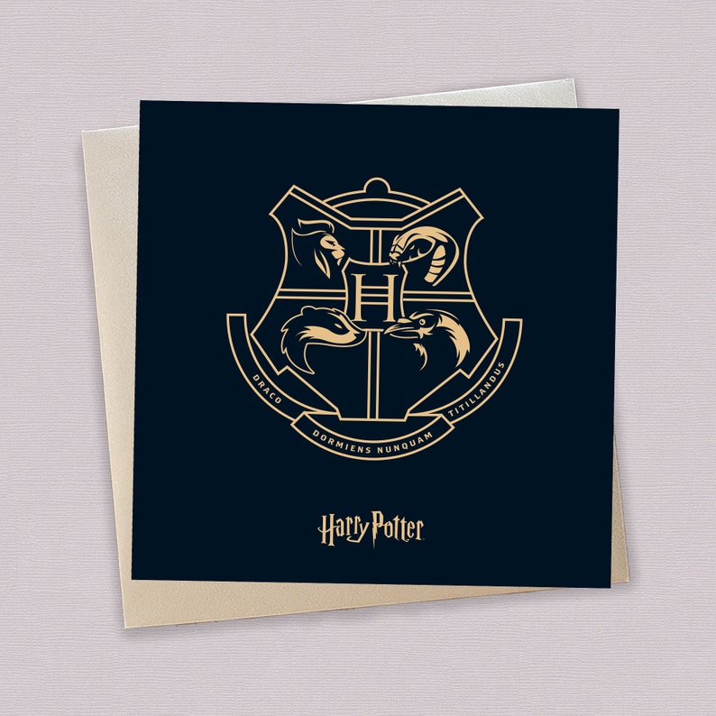 Hogwarts Harry Potter Birthday Card Harry Potter Gifts Etsy