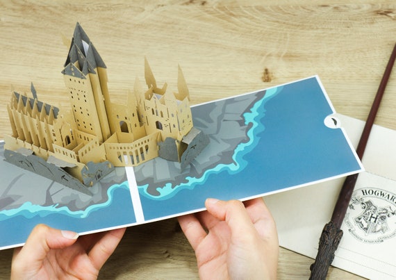 Hogwarts Pop-Up Card  Harry potter pop, Pop up cards, Harry