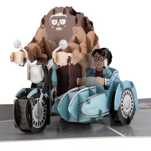 Karta pop-up Harry'ego Pottera | Prezent 3D Hagrida i Harry'ego, Happee Birthdae | Cardology