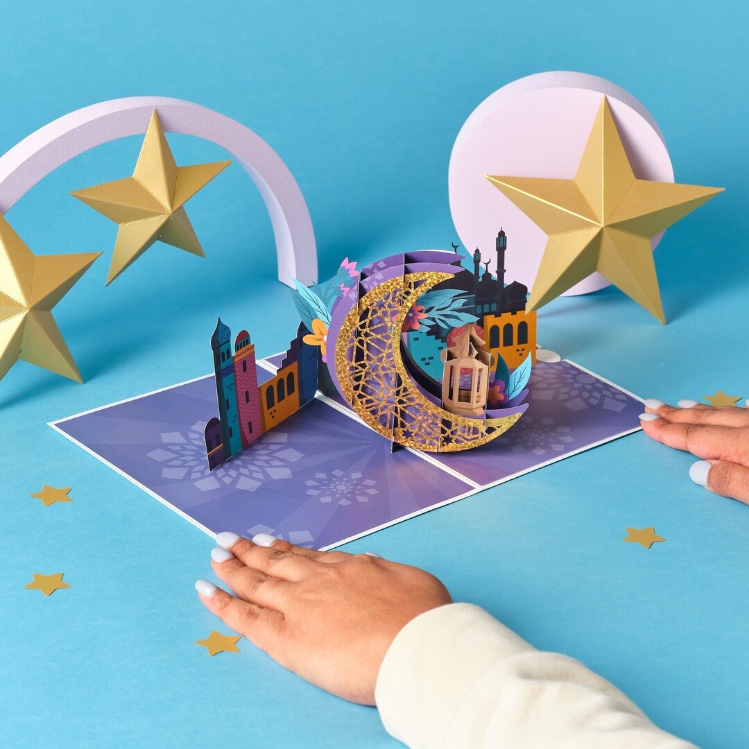 Eid Pop up Card Eid Cards Eid Mubarak Gifts for Family and - Etsy