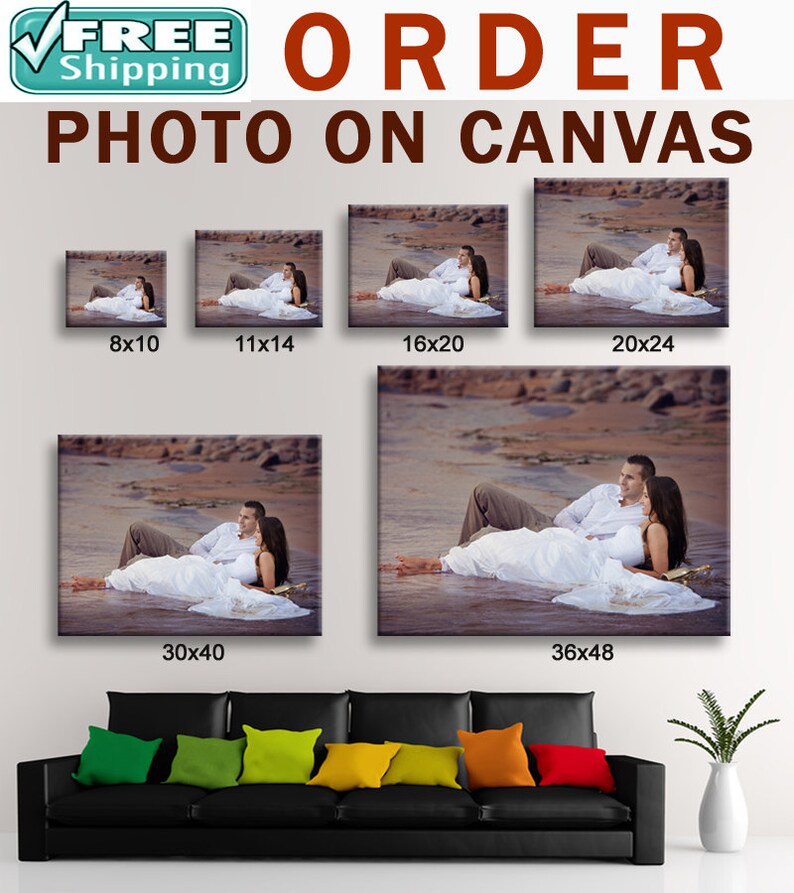 CANVAS SALE Photo to Canvas Custom Photo on Canvas Gallery Etsy