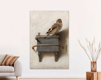 The Goldfinch Canvas Print – Carel Fabritius Classic Bird Art - Etsy