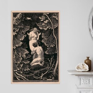 The Fruit Was Never an Apple, Paradise by Max Svabinsky, Paradise Wall Canvas, Love Illustration Art, Fantasy Wall Art, Canvas Ready to Hang zdjęcie 8