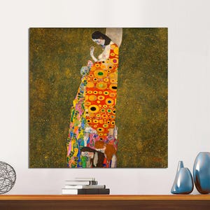 Hope by Gustav Klimt Canvas Wall Art, Gustav Klimt Canvas, Classic large Klimt Artwork, for New Home, Office Wall Art CANVAS Ready to Hang.