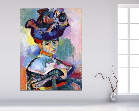 Henri Matisse La Femme au chapeau Canvas Art Print Matisse - Etsy France
