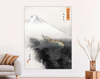 Ogata Gekko Japanese Dragon Canvas Print, Ready to Hang