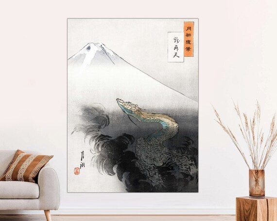 Ogata Gekko Japanese Dragon Canvas Print, Ready to Hang - Etsy