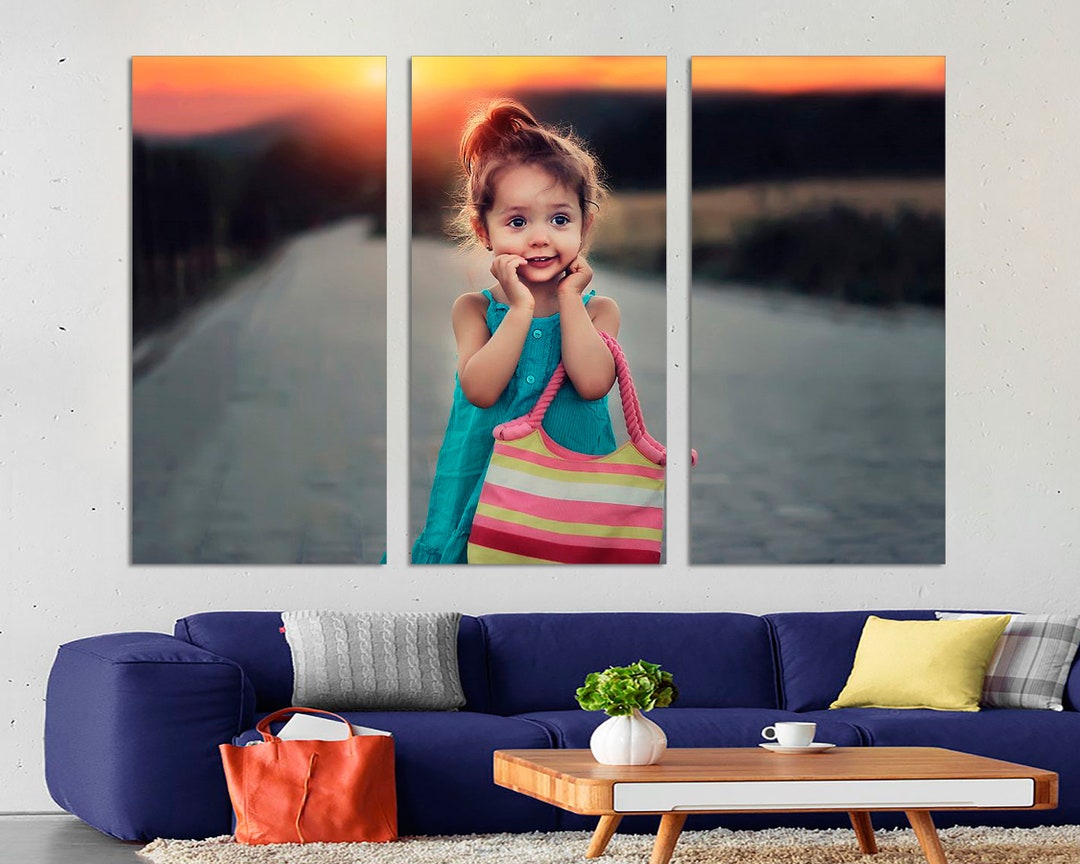 Custom Photo, Canvas Split, Wall Art, Home Decor Your Photo Into Canvas
