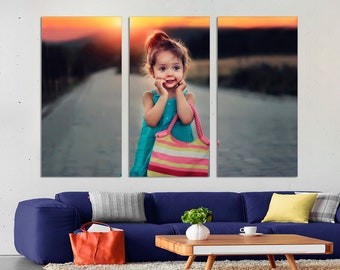 Custom Photo, Canvas Split, Wall Art, Home Decor Your Photo Into Canvas Multiple Piece Art Split Photo Canvas Unique Personalized Photo Gift