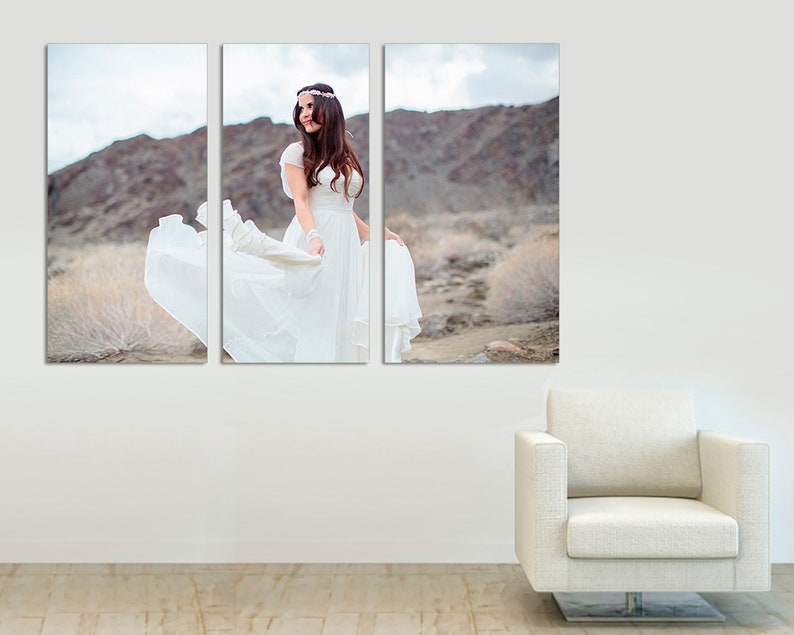 Custom Photo on Canvas 3panel Split Canvas Wall Art Your Etsy