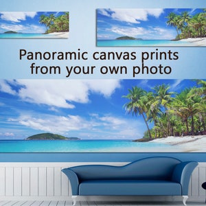 Panoramic prints from your own photo, All Sizes Photo To Canvas, Custom Canvas Prints,Your Image Turn Into Canvas, Photo Canvas Gallery Wrap image 1