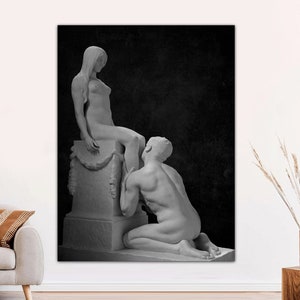 Stephan Sinding Adoration Wall Art, Adoration Art Gift, Classic Love Art, Adoration Poster Decoration, Adoration CANVAS Art Ready to Hang.