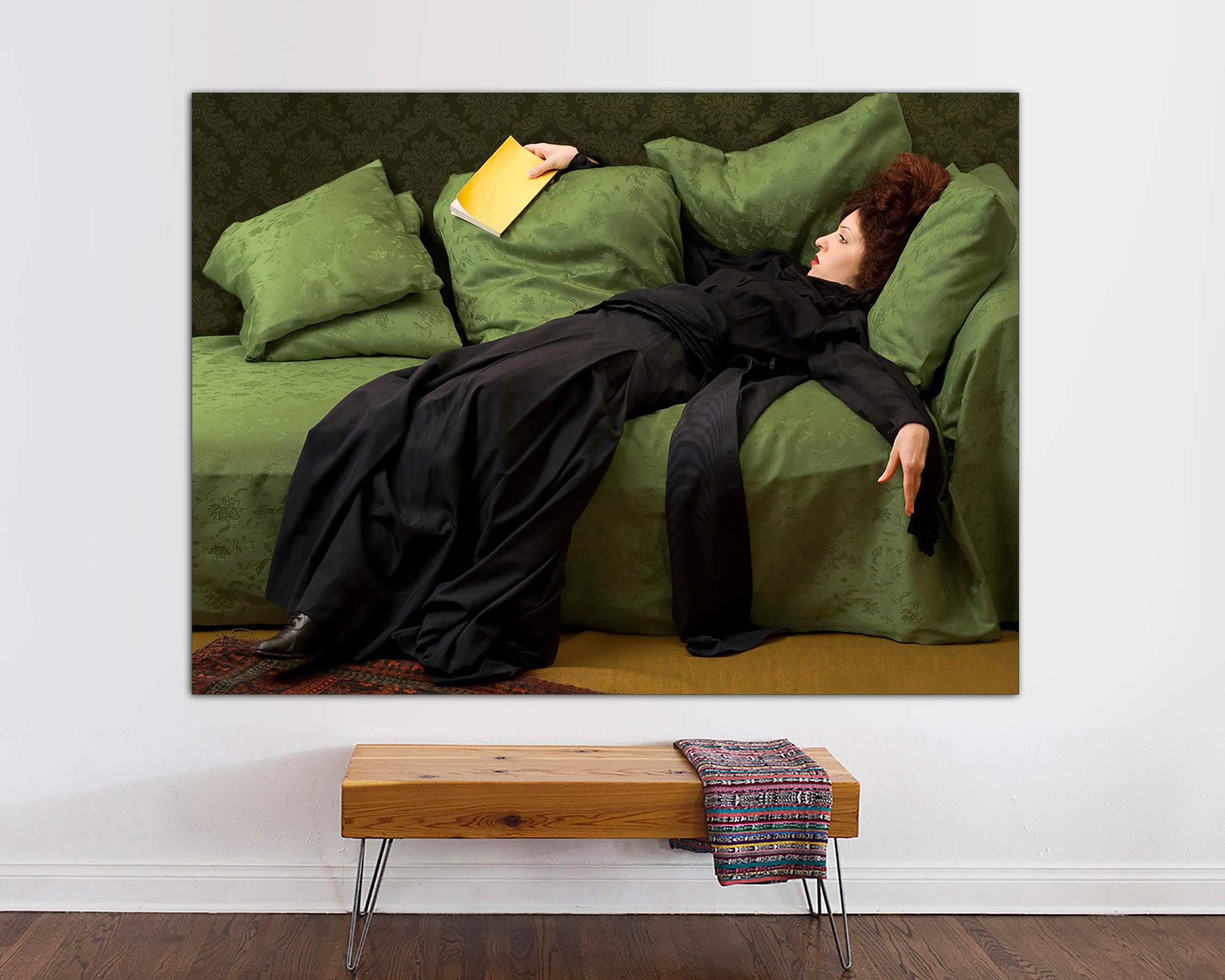 Decadent Young Woman After the Dance by Ramon Casas, Canvas Print Vintage Woman Portrait Print Living Room Decoration CANVAS Ready to Hang.