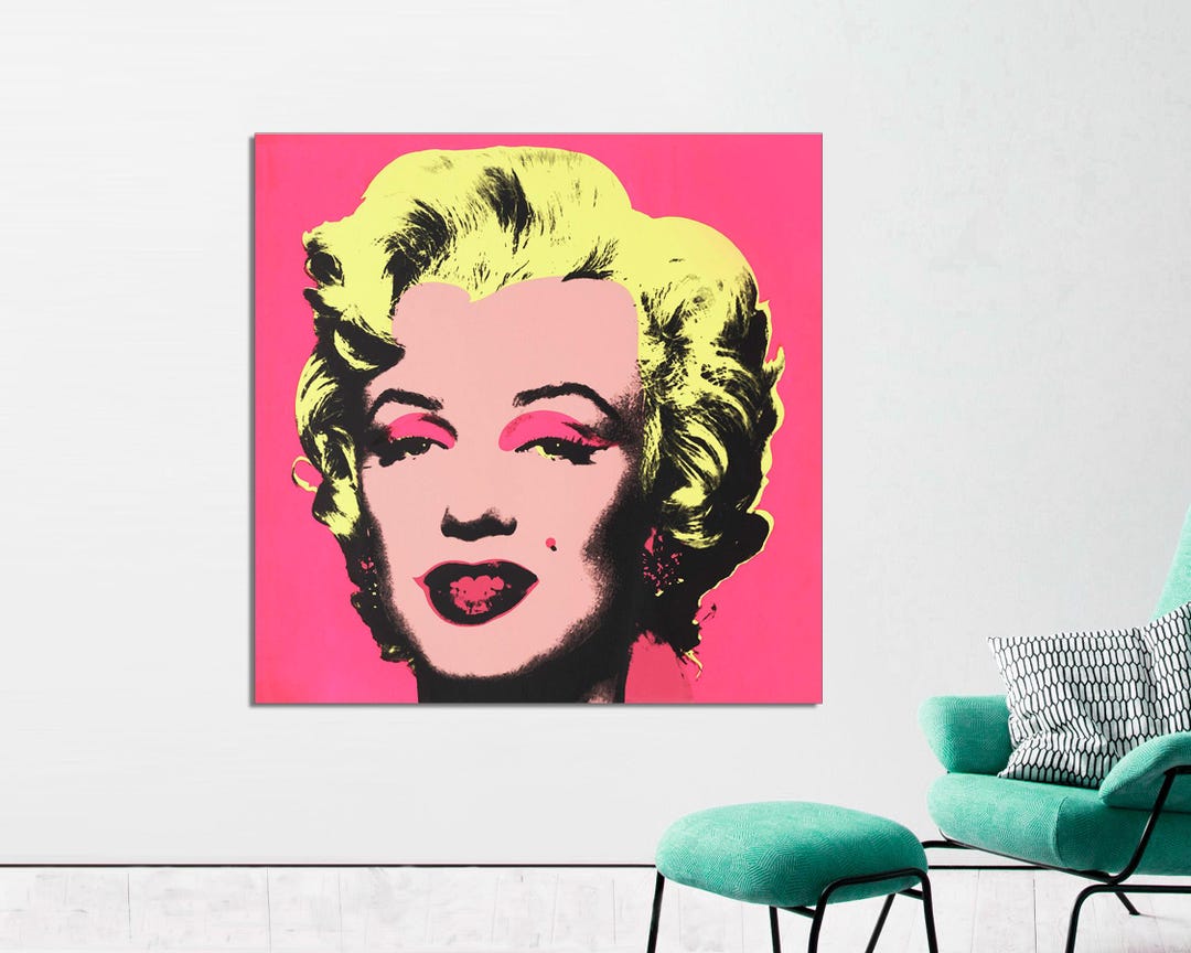 Marilyn Monroe Pop Art Canvas Print Andy Warhol Style Ready To Hang marilyn-monroe-pop-art-canvas-print-andy-warhol-style-ready-to-hang