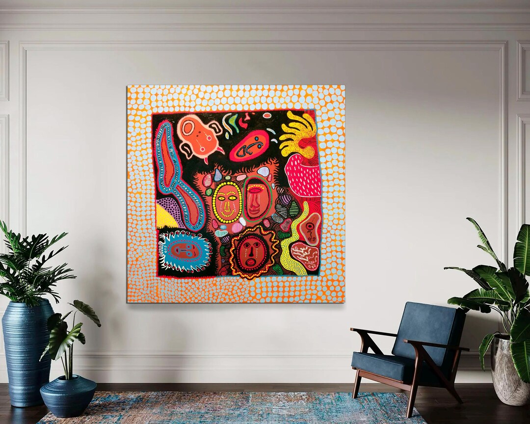 YAYOI KUSAMA MY ETERNAL SOUL 1000ピース Yayoi Kusama 'my Eternal Soul' Canvas Print – Japanese Abstract
