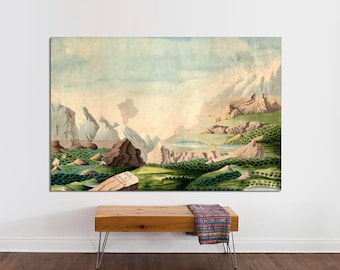 Alexander von Humboldt, Geography of Plants, Vintage Canvas Print