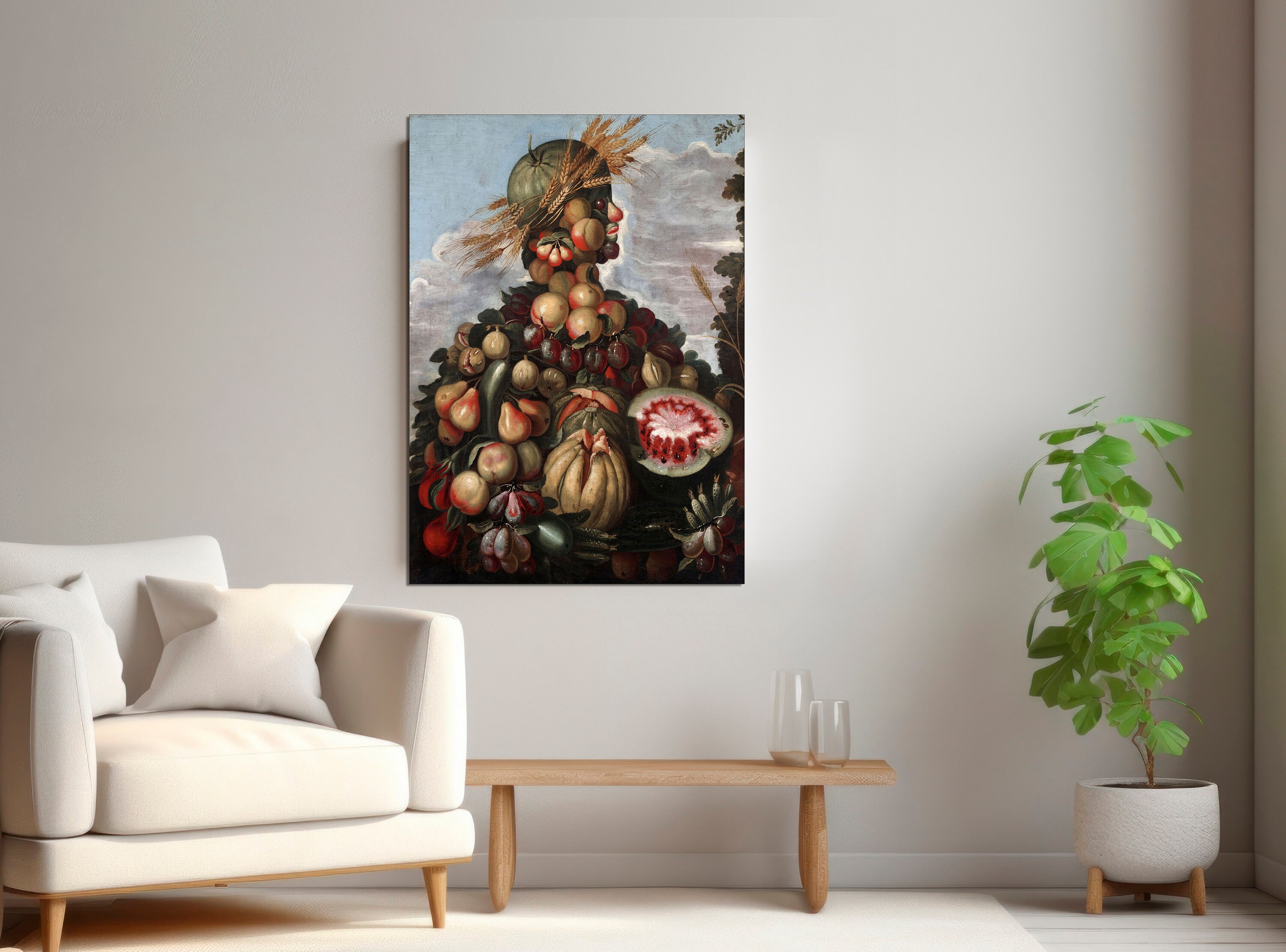 Giuseppe Arcimboldo Spring Portrait Canvas Print, Ready to Hang - Etsy