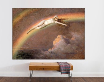 The Spirit of the Rainbow Canvas Print by Henry Mosler, Vintage Art