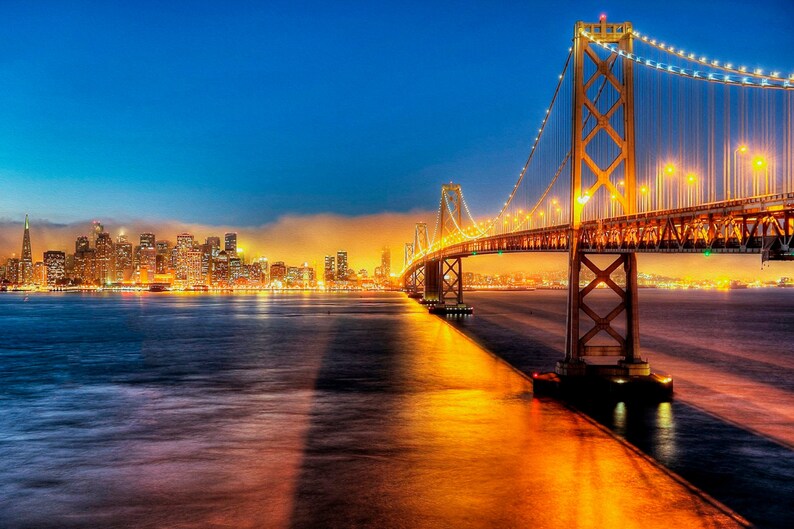 Golden Gate Bridge Canvas Print – San Francisco Triptych Wall Art - Etsy
