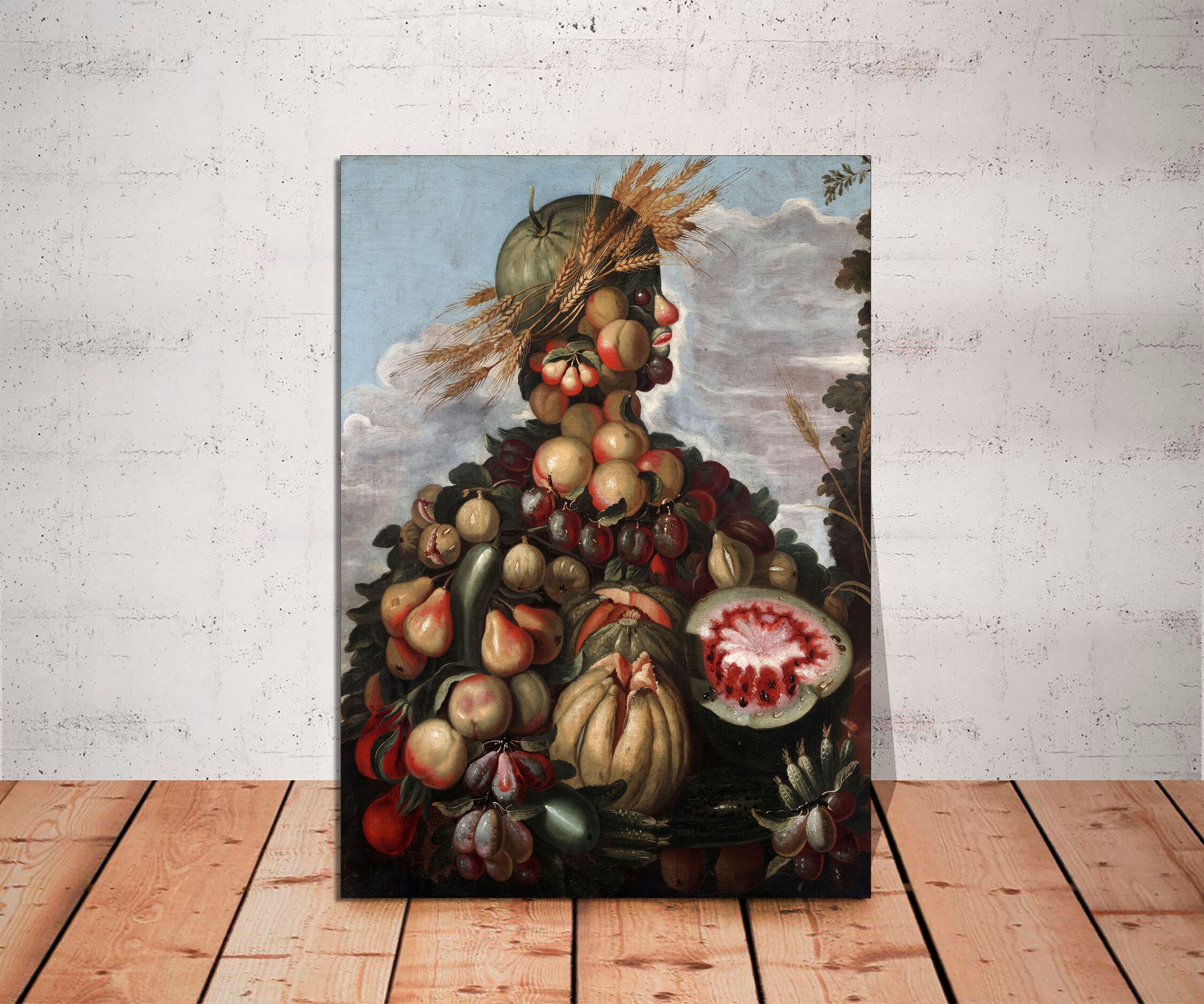 Giuseppe Arcimboldo Spring Portrait Canvas Print, Ready to Hang - Etsy