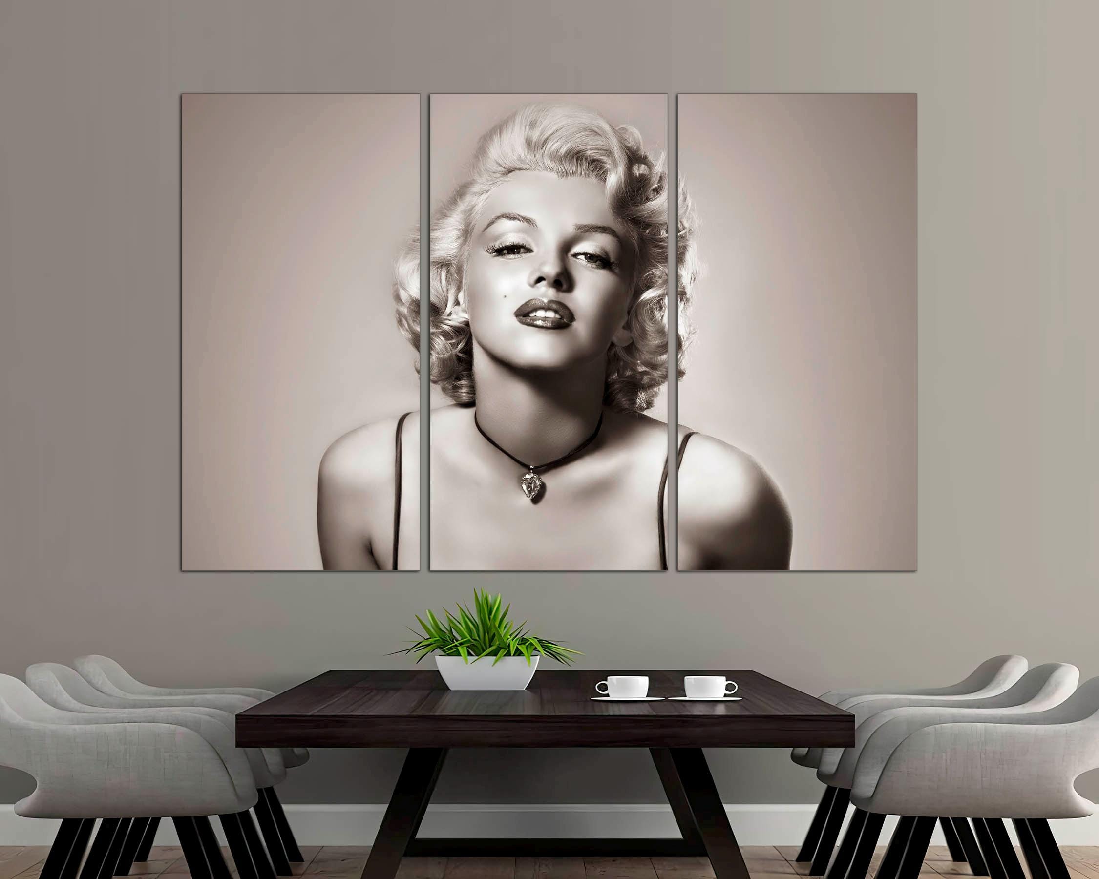 Marilyn Monroe Canvas Wall Art, Hollywood Legend, 3-panel - Etsy