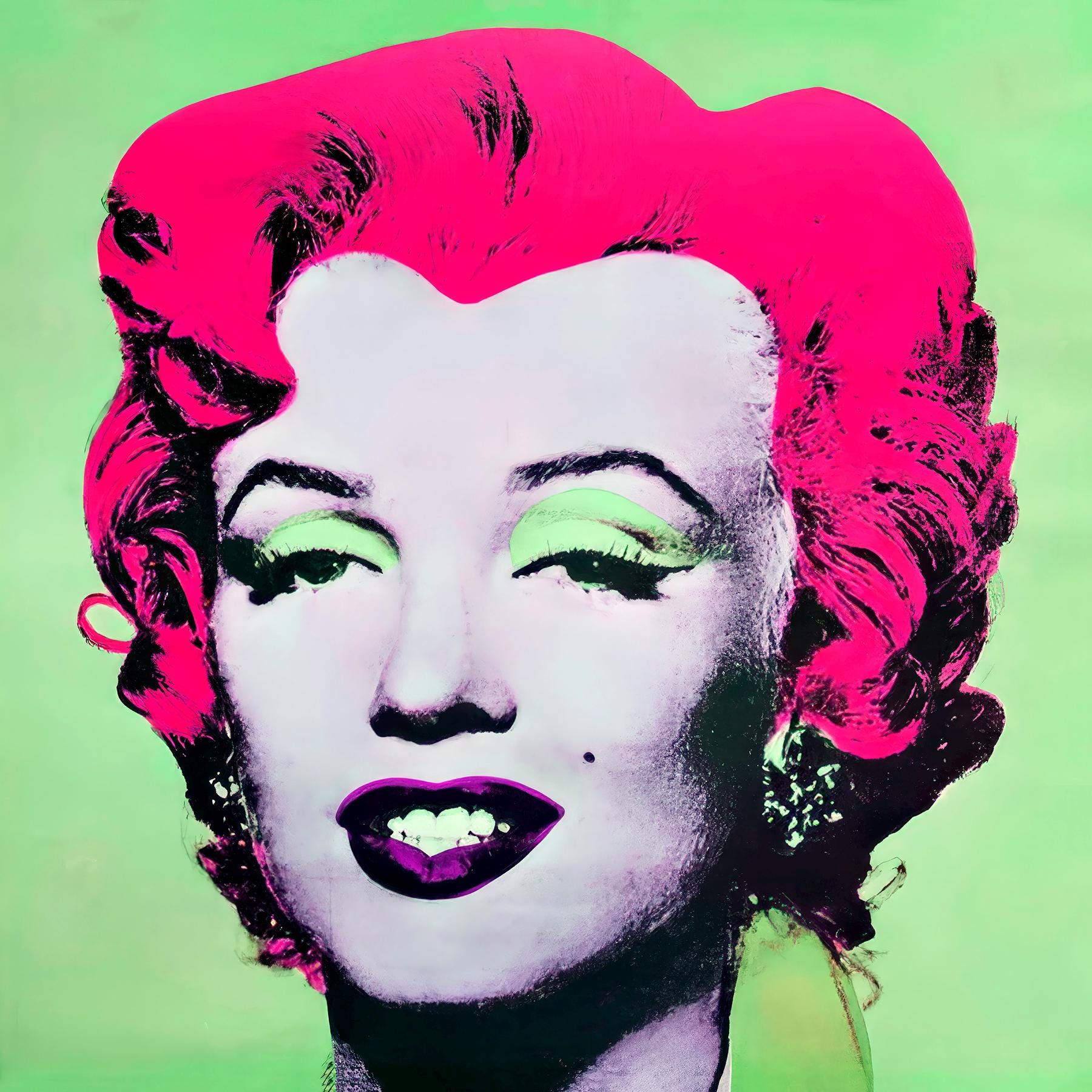 Marilyn Monroe Pop Art, Andy Warhol Style, Ready to Hang Canvas Print ...