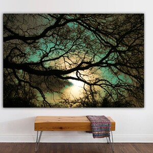 Lienzo Arte de pared Árboles forestales Lienzo Impresiones de árboles forestales Lienzo Arte Naturaleza Impresiones Lienzo Pintura Lienzo Arte de pared, LISTO PARA COLGAR