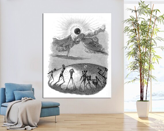 Eclipse, Illustration, Un Autre Monde by JJ Grandville, the