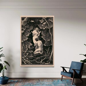 The Fruit Was Never an Apple, Paradise by Max Svabinsky, Paradise Wall Canvas, Love Illustration Art, Fantasy Wall Art, Canvas Ready to Hang zdjęcie 5