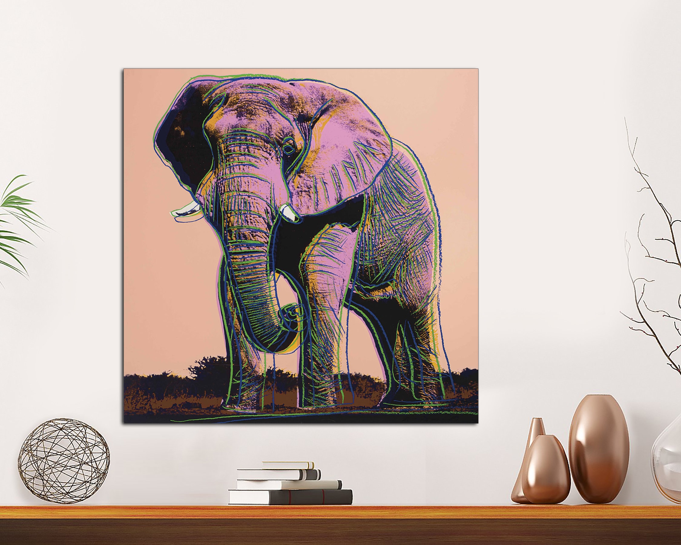 Andy Warhol Elephant - Etsy