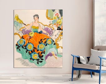 GORGEOUS Alberto Vargas Art Print 1920's Art Deco Illustration