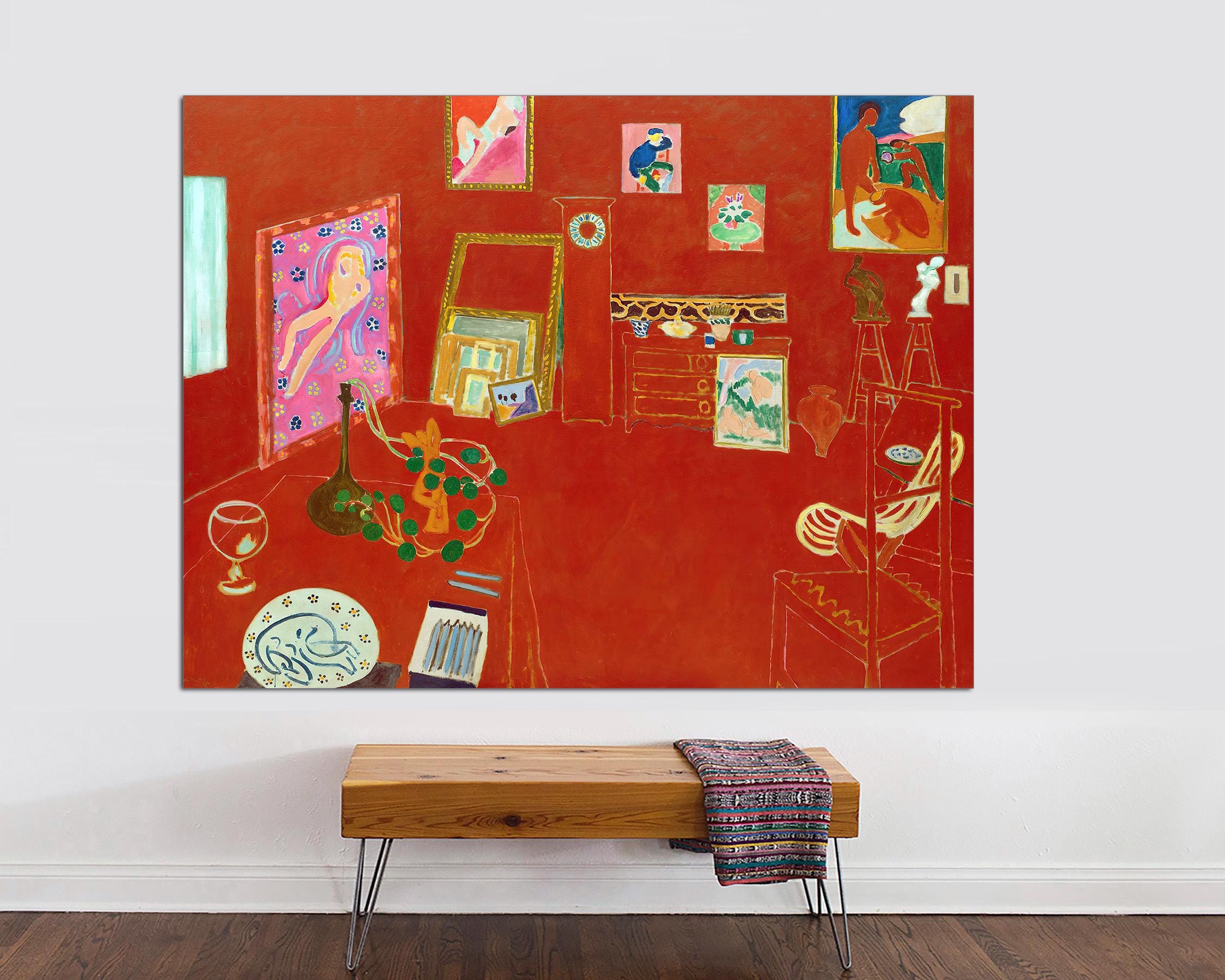 Henri Matisse 'the Red Studio' Canvas Print, Modern Wall Art