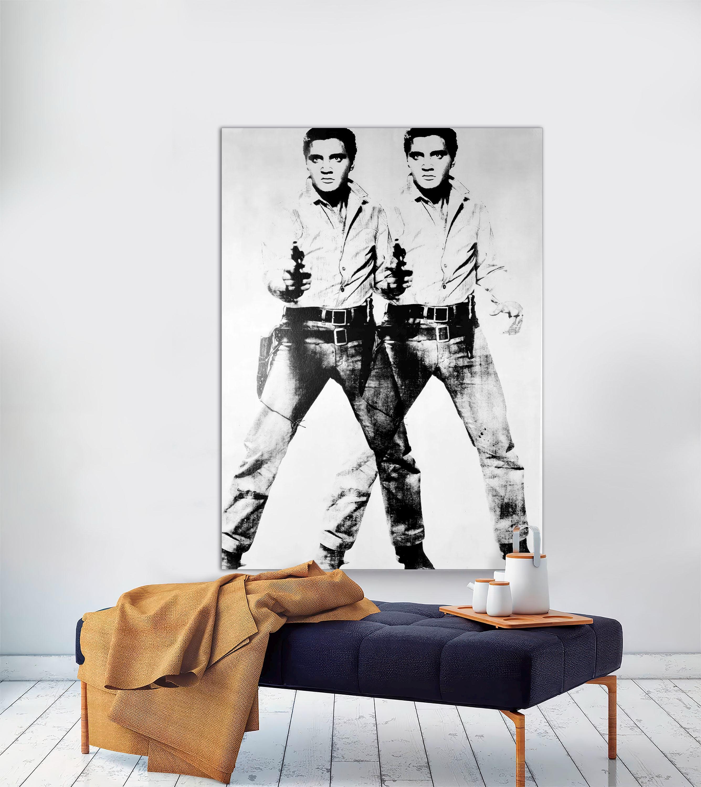 Double Elvis by Andy Warhol Canvas Print, Vintage Pop Art, Ready