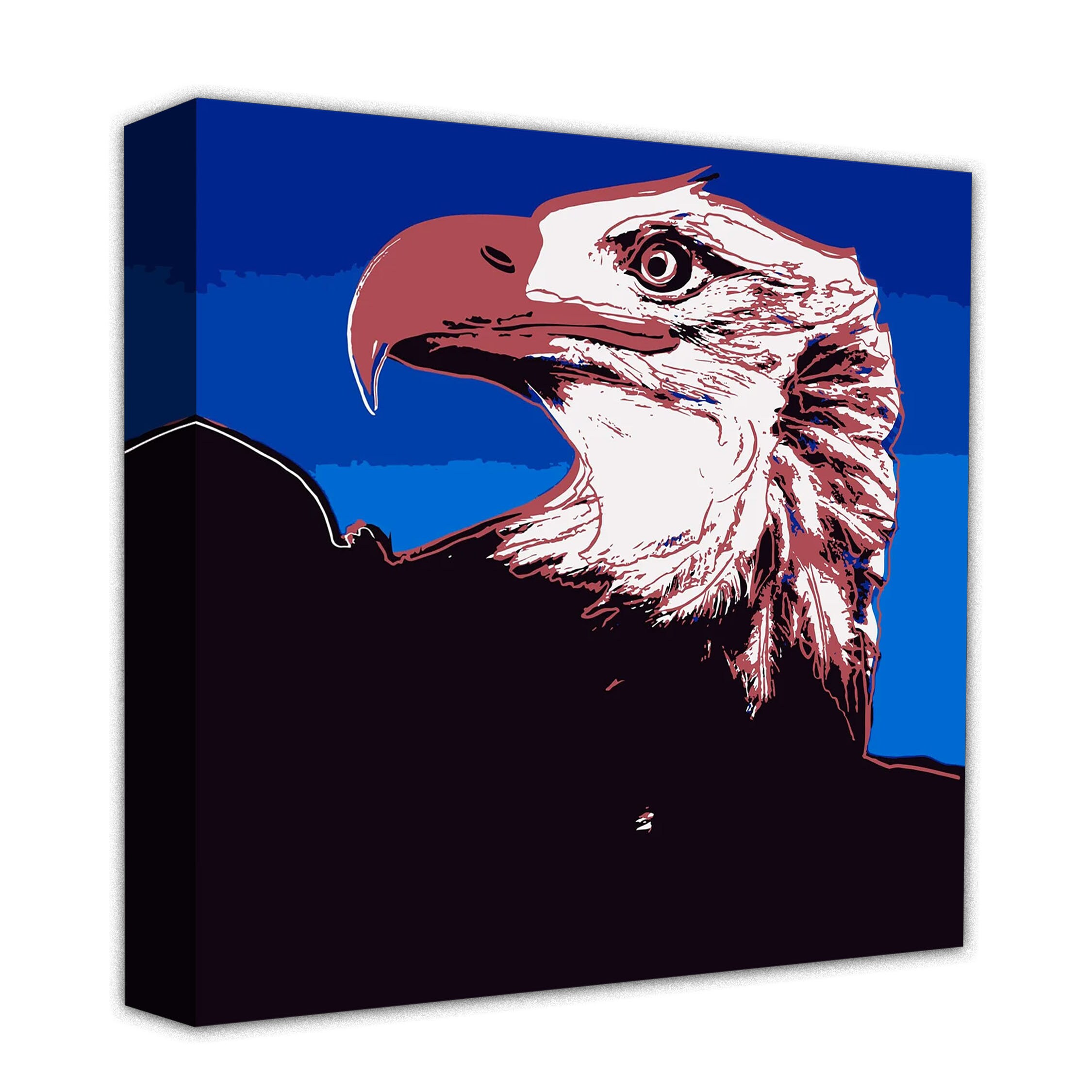 Andy Warhol Bald Eagle Canvas Print, Pop Art, Ready to Hang - Etsy