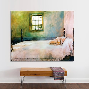 Andrew Wyeth Print, Master Bedroom, Modern Canvas Print, Canvas 1947, Wyeth Art, Americana Art, Modern Wall Art, CANVAS Art Ready to Hang.