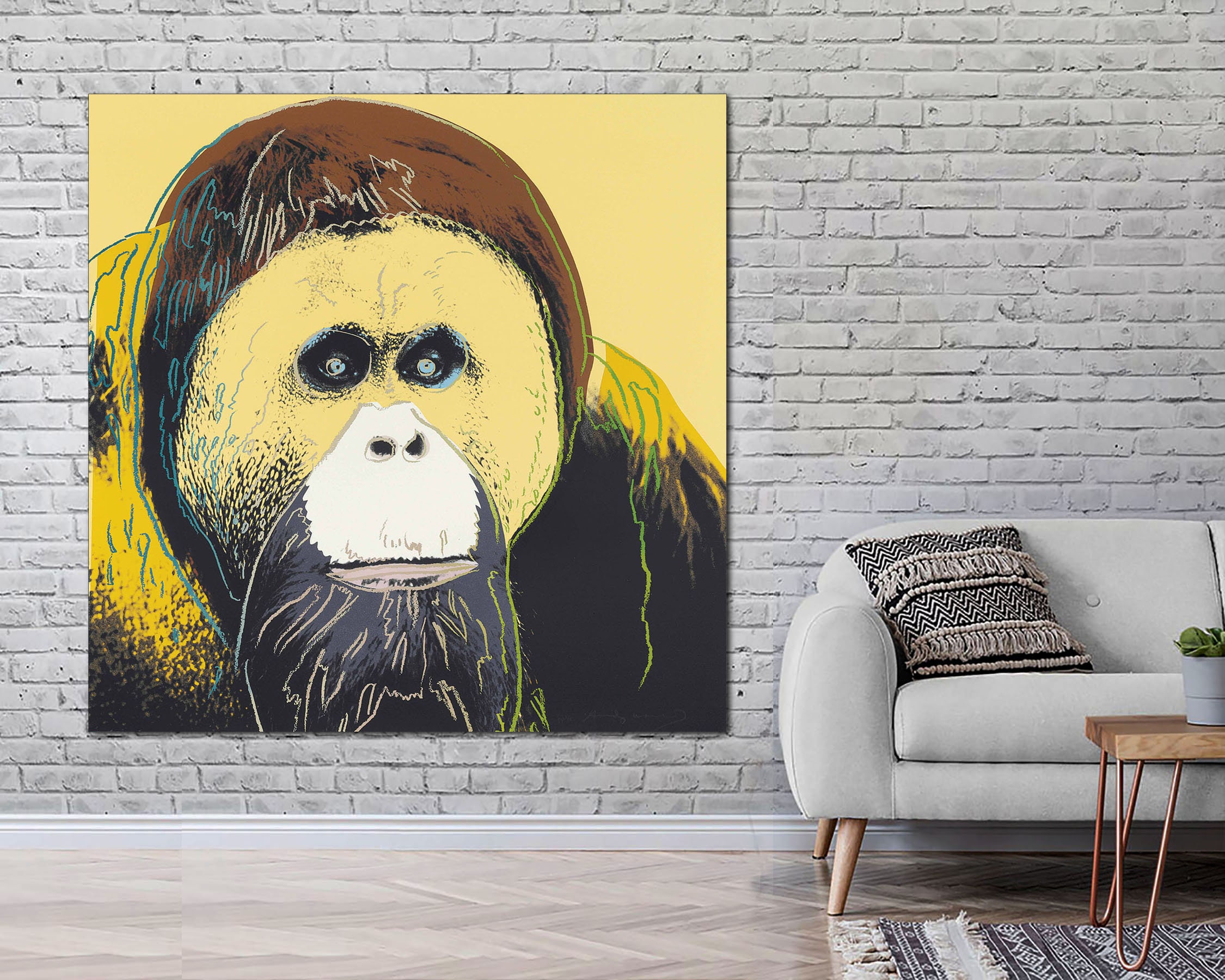 Andy Warhol Monkey Canvas Print, Pop Art, Ready to Hang - Etsy