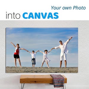 All Sizes Photo Canvas Print Turn Your Photos into Canvas, Personalized Photo Canvas Print, Photo on Canvas, Stretched CANVAS Ready to Hang