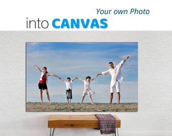 Personalized Photo Canvas Print, Ready to Hang, Giclée Art