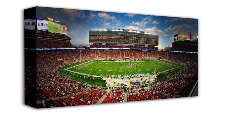 49ers Levi's Stadium Canvas Poster, Football Fan Wall Art - Etsy