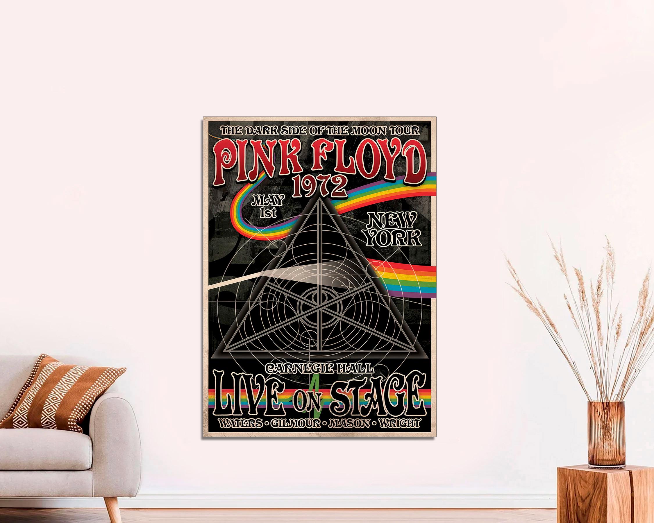 Pink Floyd Canvas Print, the Dark Side of the Moon Tour Music Art