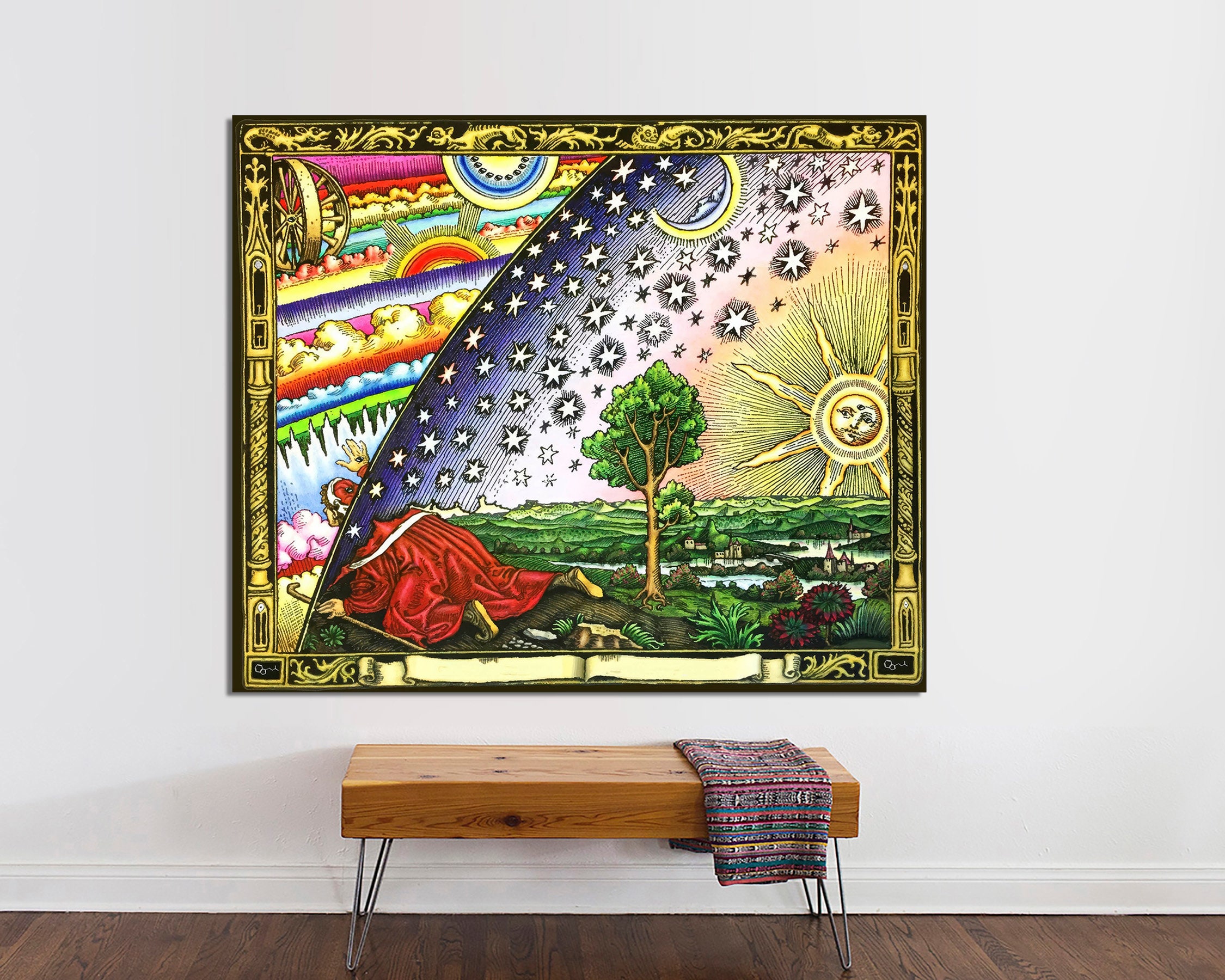 Flammarion Gravure Canvas Print, Cosmos Wall Art, Ready to Hang - Etsy