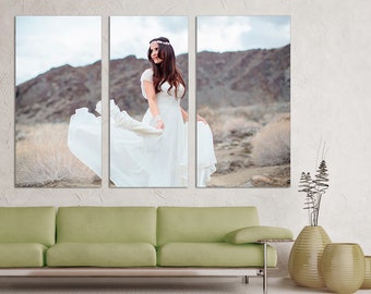 Custom Photo on Canvas, 3-Panel split,  Canvas Wall Art, Your Photo Into Canvas, Multiple Piece Photo Canvas Unique Personalized Custom Gift