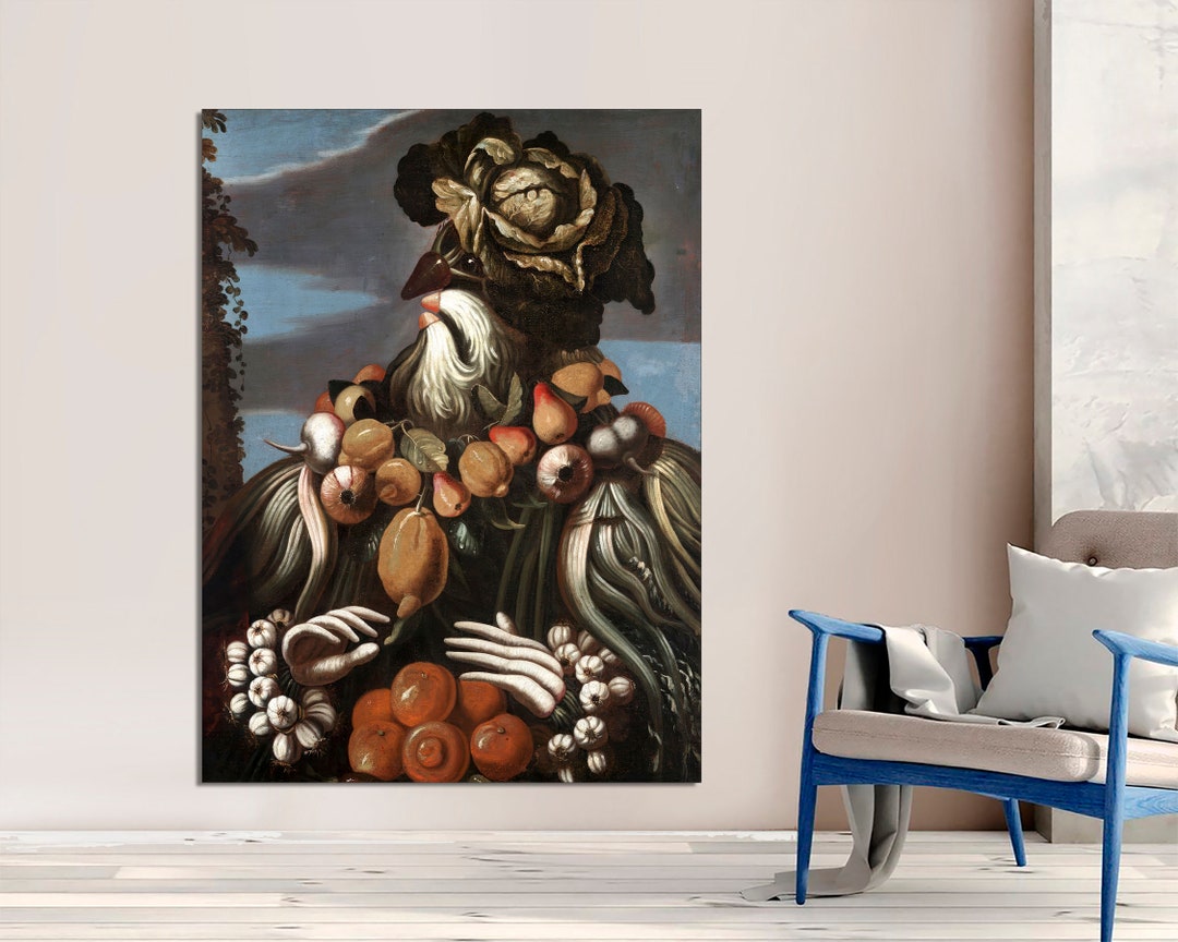 Giuseppe Arcimboldo Spring Portrait Canvas Print, Ready to Hang - Etsy