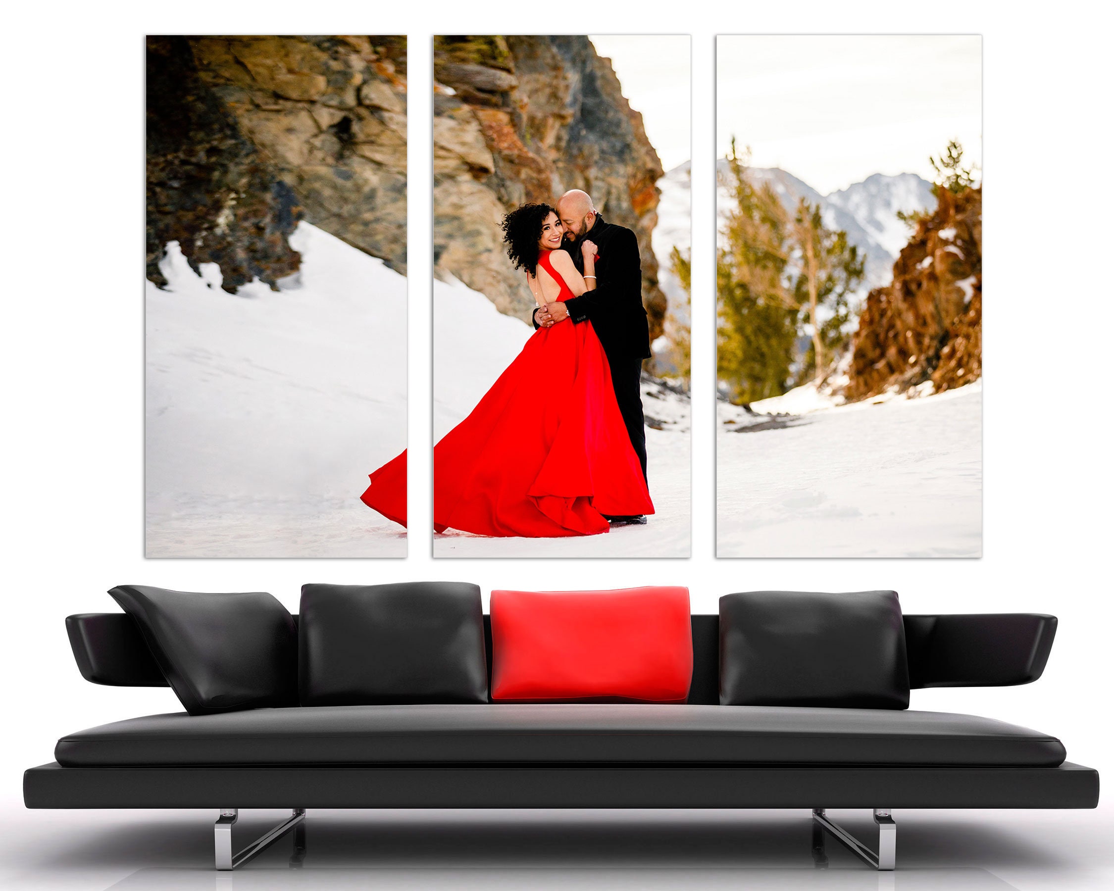 wedding canvas splitcustom photo canvas wall art your photo etsy wedding canvas splitcustom photo