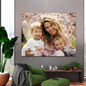 Custom Family Photo Canvas Print – Personalized Home Wall Decor image 1