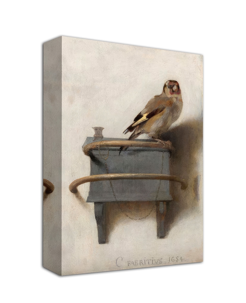 The Goldfinch Canvas Print – Carel Fabritius Classic Bird Art - Etsy