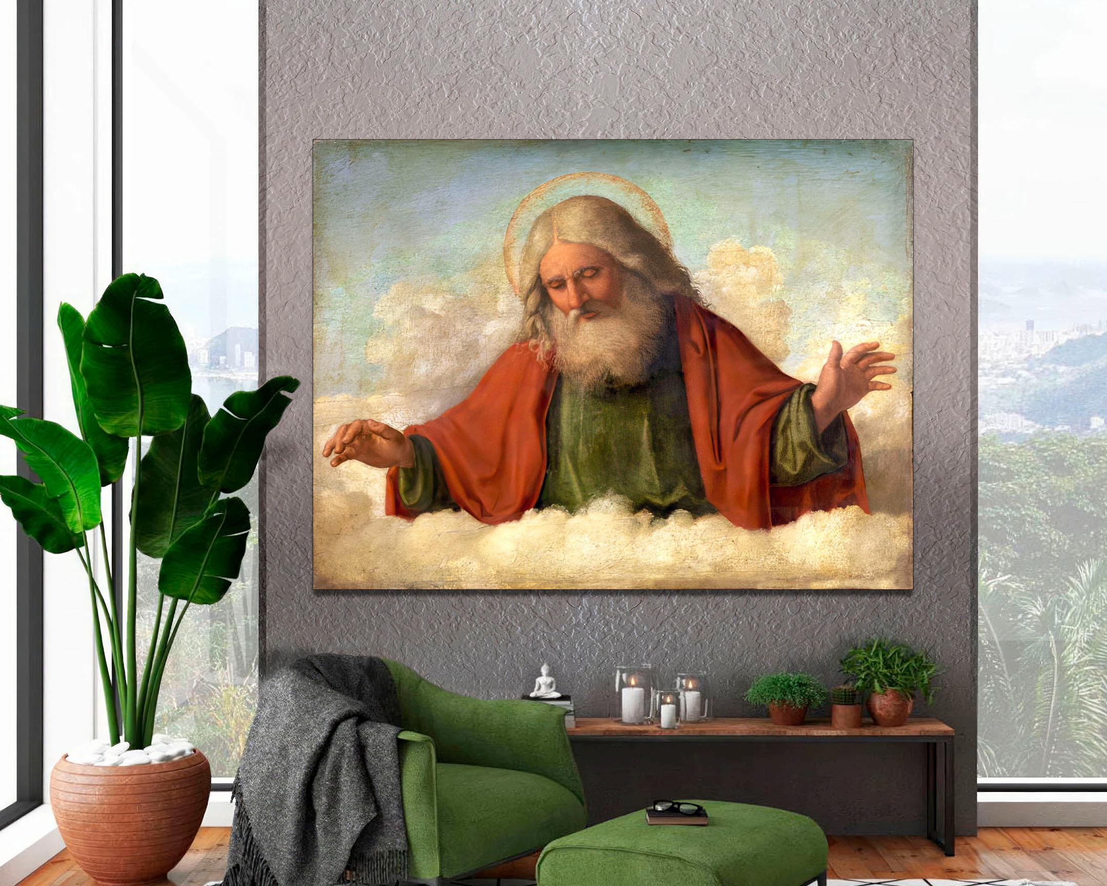 God the Father Canvas Print, Vintage Religious Wall Art - Etsy