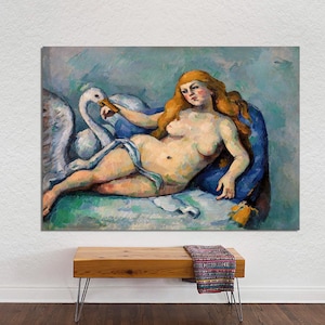 Paul Cezanne Leda and the Swan Canvas Print, Ready to Hang