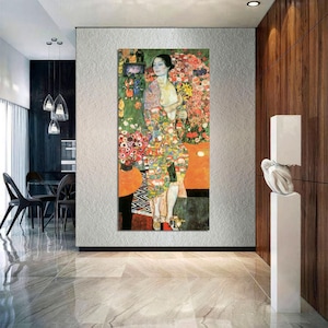 Die Tanzerin by Gustav Klimt, Gustav Klimt Wall Art, Gustav Klimt Canvas Print, Dancer Illustration Decor, Classic Art CANVAS Ready to Hang.